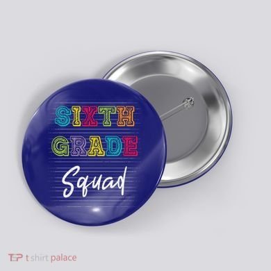 Sixth Grade Squad 6Th Grade Squad Rocks Gift Button