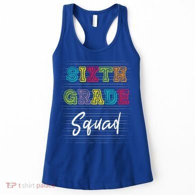 Sixth Grade Squad 6Th Grade Squad Rocks Gift Women's Tank Top