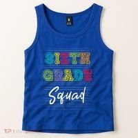 Sixth Grade Squad 6Th Grade Squad Rocks Gift Tank Top thumb 2