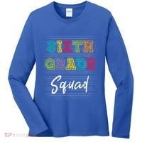 Sixth Grade Squad 6Th Grade Squad Rocks Gift Women's Long Sleeve Shirt thumb 0