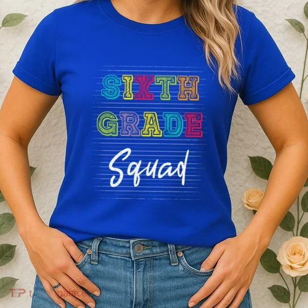 Sixth Grade Squad 6Th Grade Squad Rocks Gift Women's T-Shirt