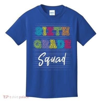 Sixth Grade Squad 6Th Grade Squad Rocks Gift Kids T-Shirt