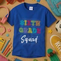 Sixth Grade Squad 6Th Grade Squad Rocks Gift Kids T-Shirt thumb 3