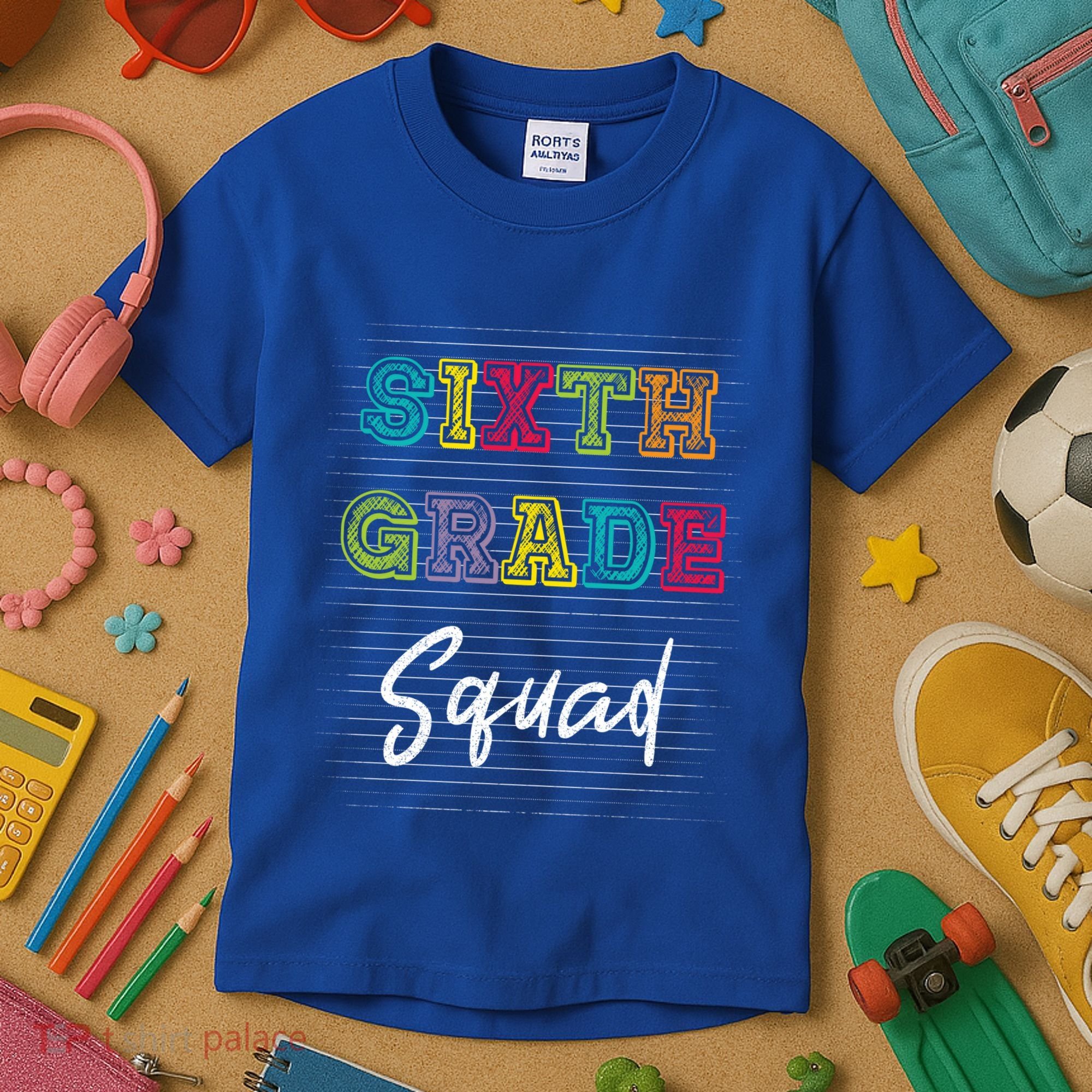 Sixth Grade Squad 6Th Grade Squad Rocks Gift Kids T-Shirt