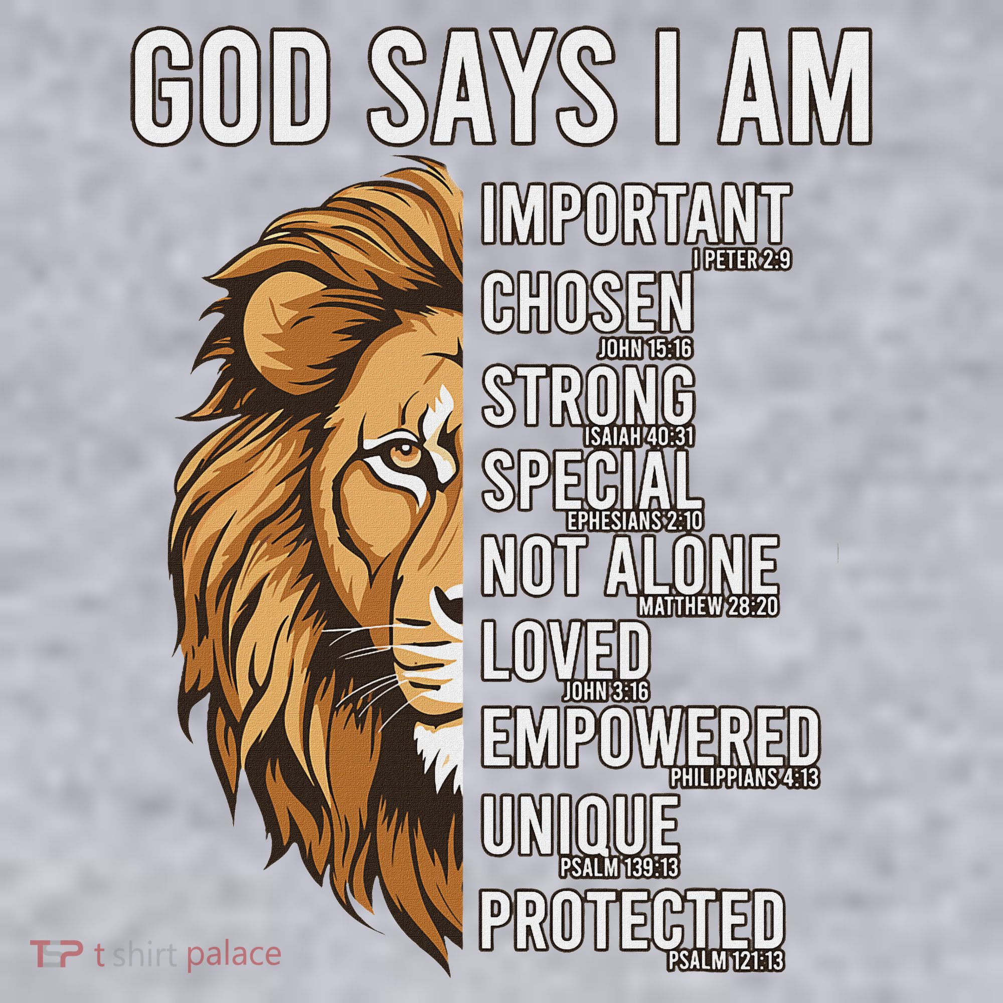 S God Says I Am Lion Christian Women's Sweatshirt
