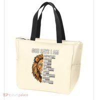 S God Says I Am Lion Christian Tote Bag thumb 3
