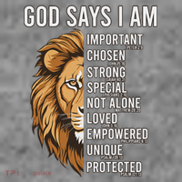 S God Says I Am Lion Christian Toddler Hoodie thumb 2