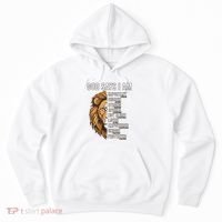S God Says I Am Lion Christian Hoodie thumb 0