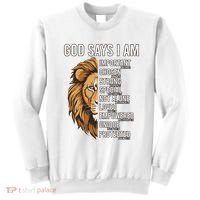 S God Says I Am Lion Christian Sweatshirt thumb 0