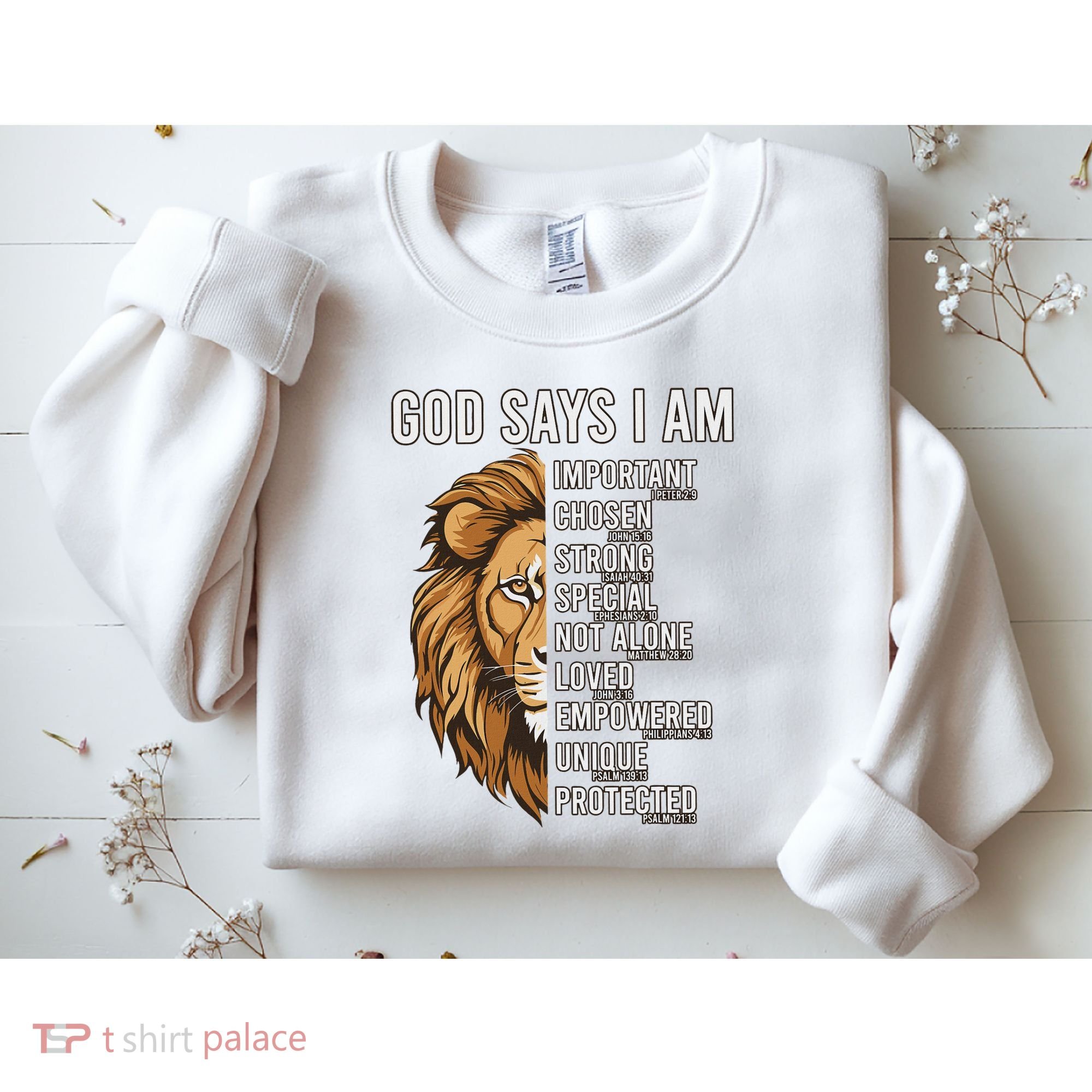 S God Says I Am Lion Christian Sweatshirt