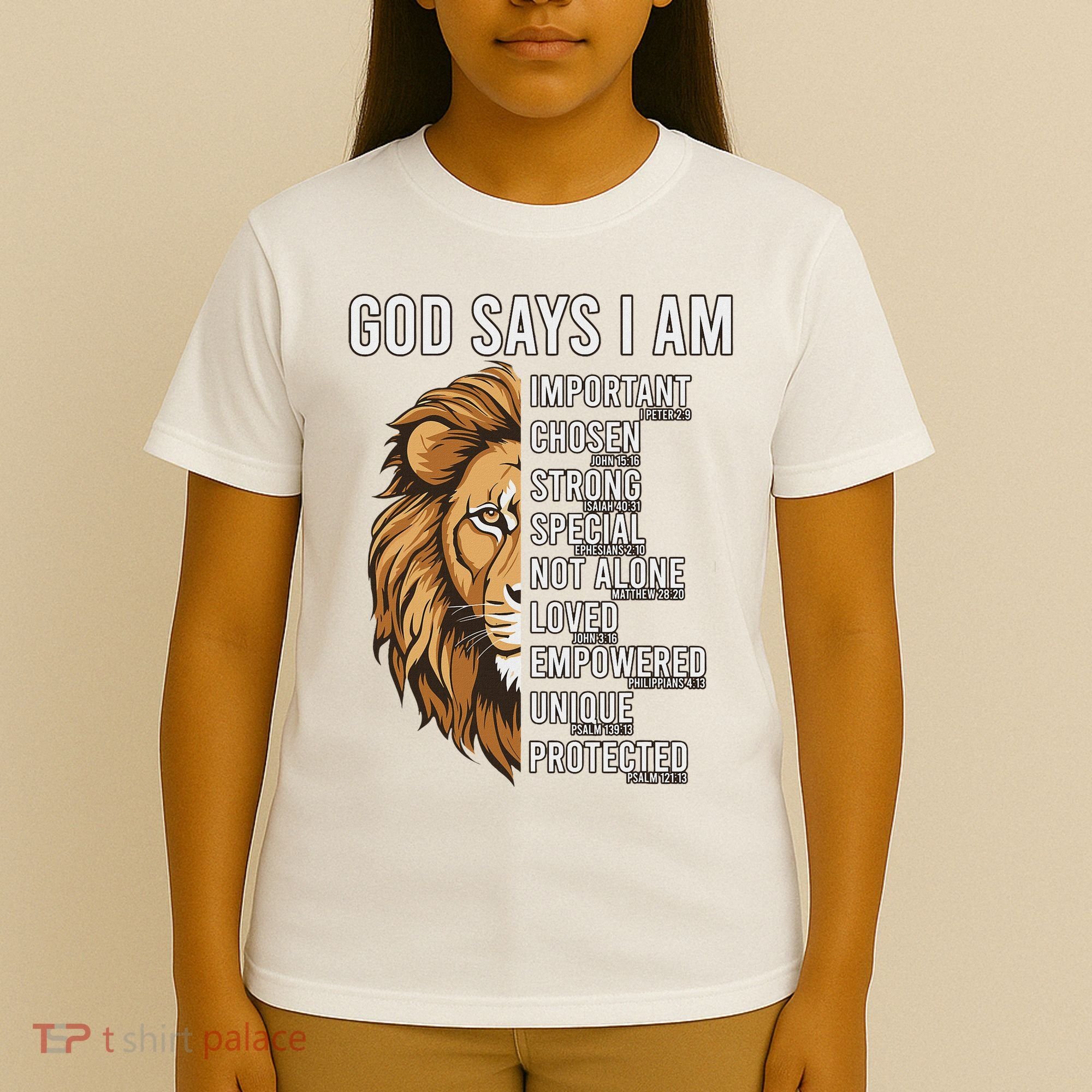 S God Says I Am Lion Christian T-Shirt