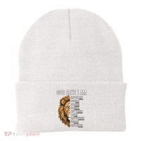 S God Says I Am Lion Christian Beanie thumb 0