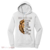 S God Says I Am Lion Christian Women's Hoodie thumb 0