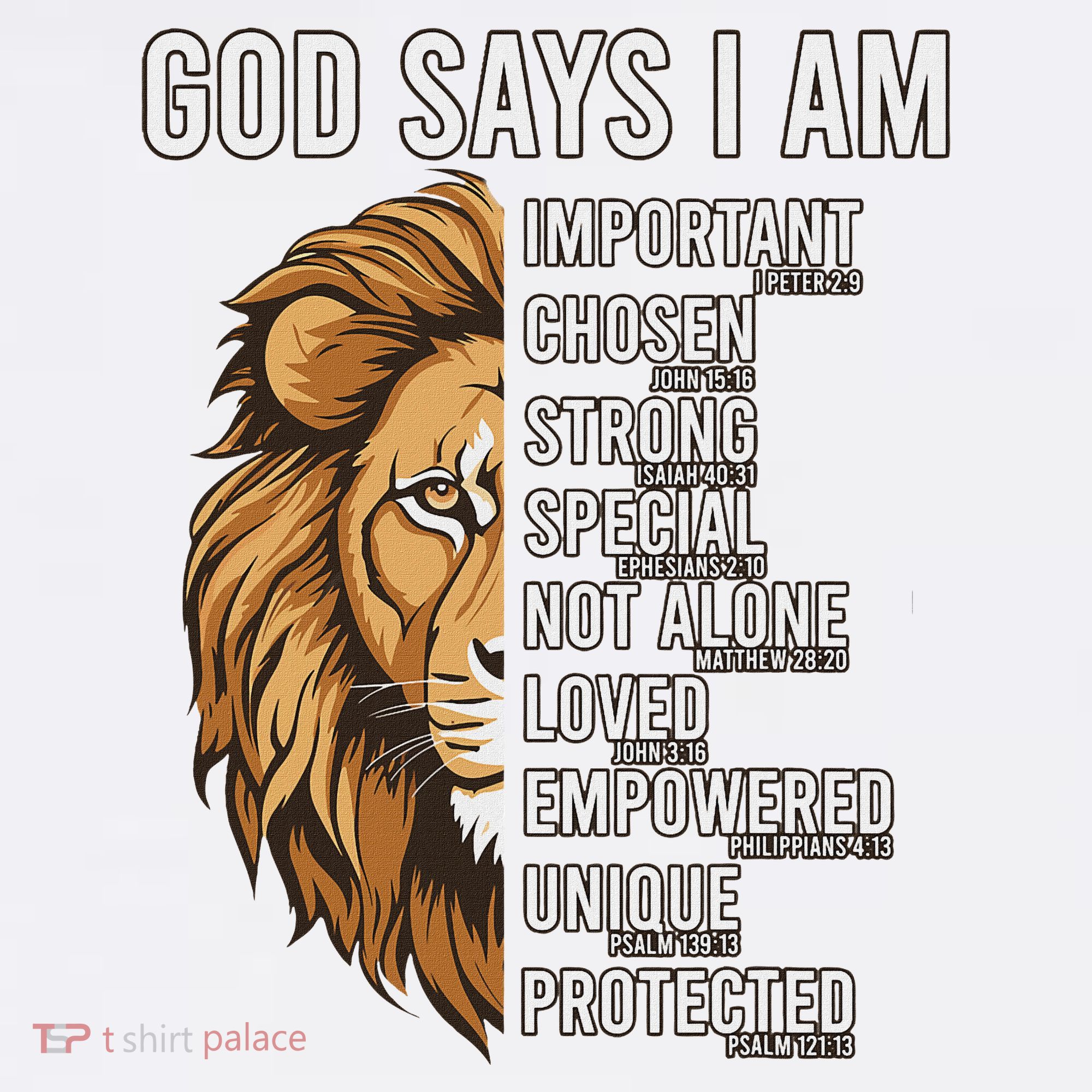 S God Says I Am Lion Christian Women's Hoodie