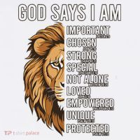 S God Says I Am Lion Christian Hat thumb 2