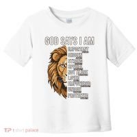S God Says I Am Lion Christian Toddler T-Shirt thumb 0