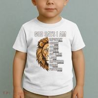 S God Says I Am Lion Christian Toddler T-Shirt thumb 2