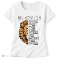 S God Says I Am Lion Christian Women's T-Shirt thumb 0