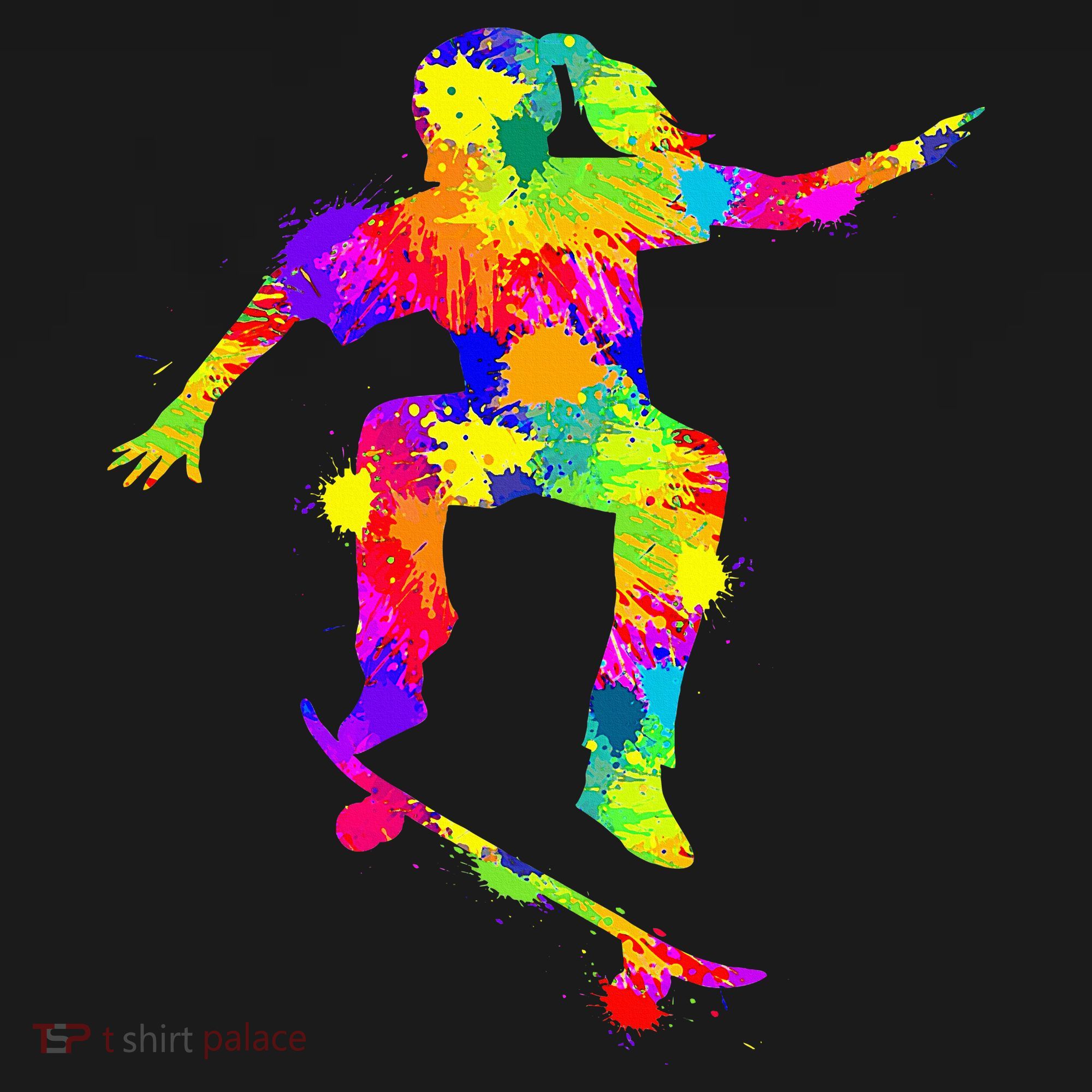 Skater Girl Skateboarder Girl Skateboarding T-Shirt