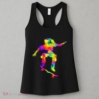 Skater Girl Skateboarder Girl Skateboarding Women's Tank Top thumb 3