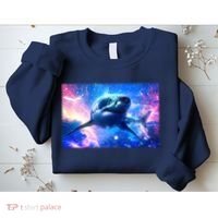 Space Galaxy Shark In Sea Ocean Of Stars Sweatshirt thumb 2