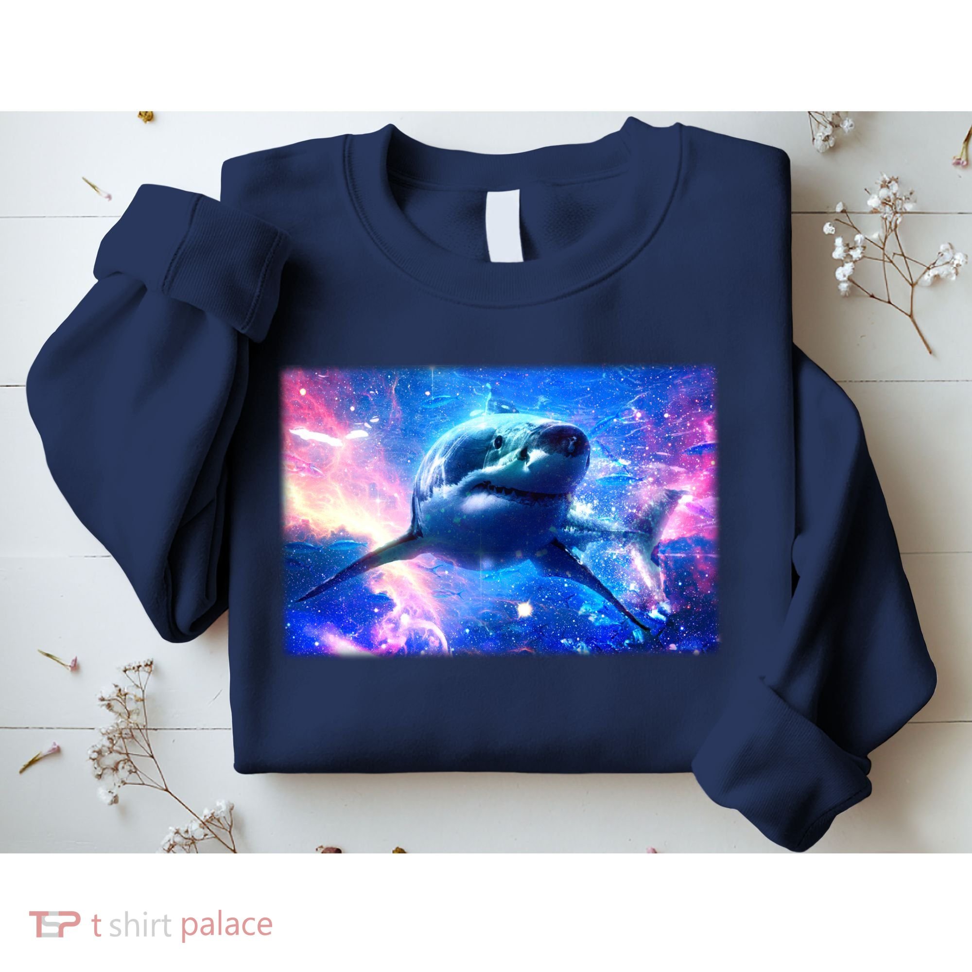 Space Galaxy Shark In Sea Ocean Of Stars Sweatshirt