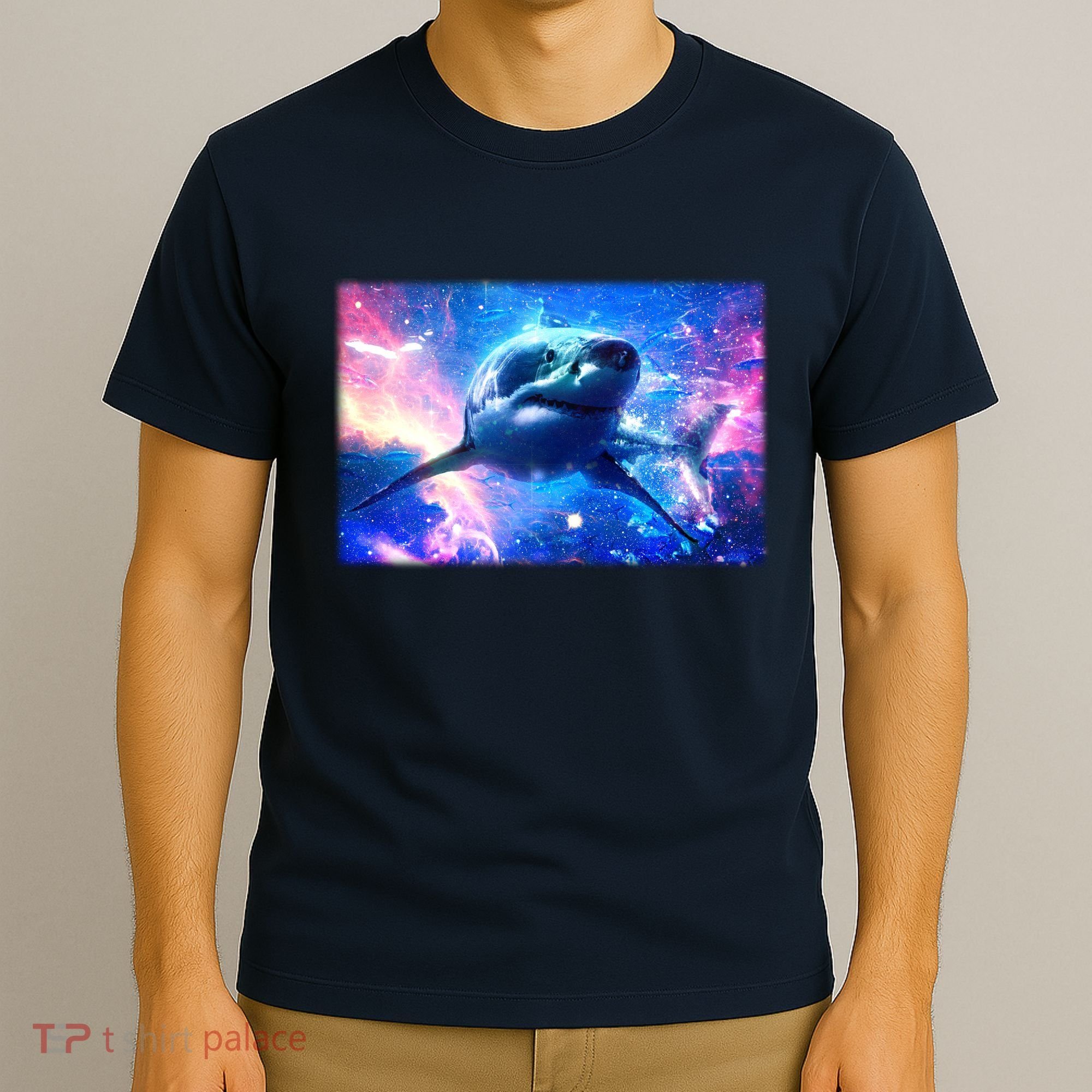 Space Galaxy Shark In Sea Ocean Of Stars T-Shirt