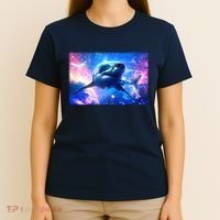 Space Galaxy Shark In Sea Ocean Of Stars T-Shirt thumb 4