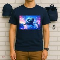 Space Galaxy Shark In Sea Ocean Of Stars T-Shirt thumb 6