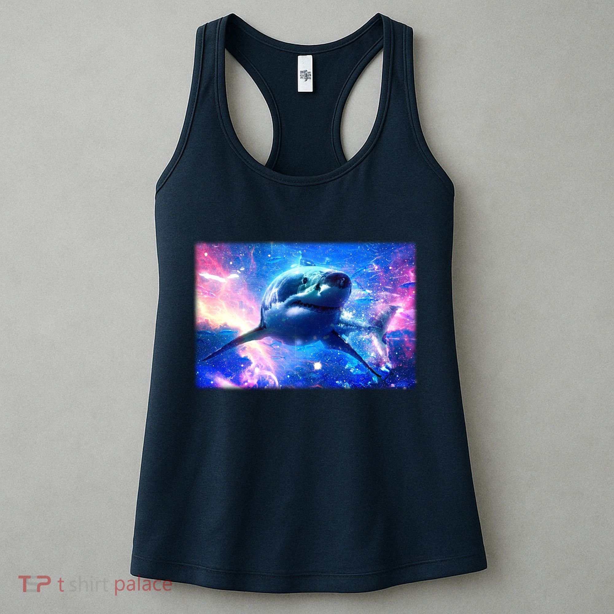 Space Galaxy Shark In Sea Ocean Of Stars Women's Tank Top