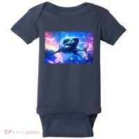 Space Galaxy Shark In Sea Ocean Of Stars Baby Bodysuit thumb 0