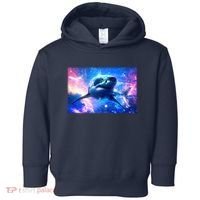 Space Galaxy Shark In Sea Ocean Of Stars Toddler Hoodie thumb 0