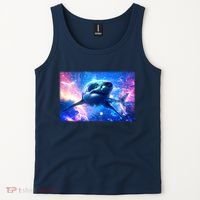 Space Galaxy Shark In Sea Ocean Of Stars Tank Top thumb 2