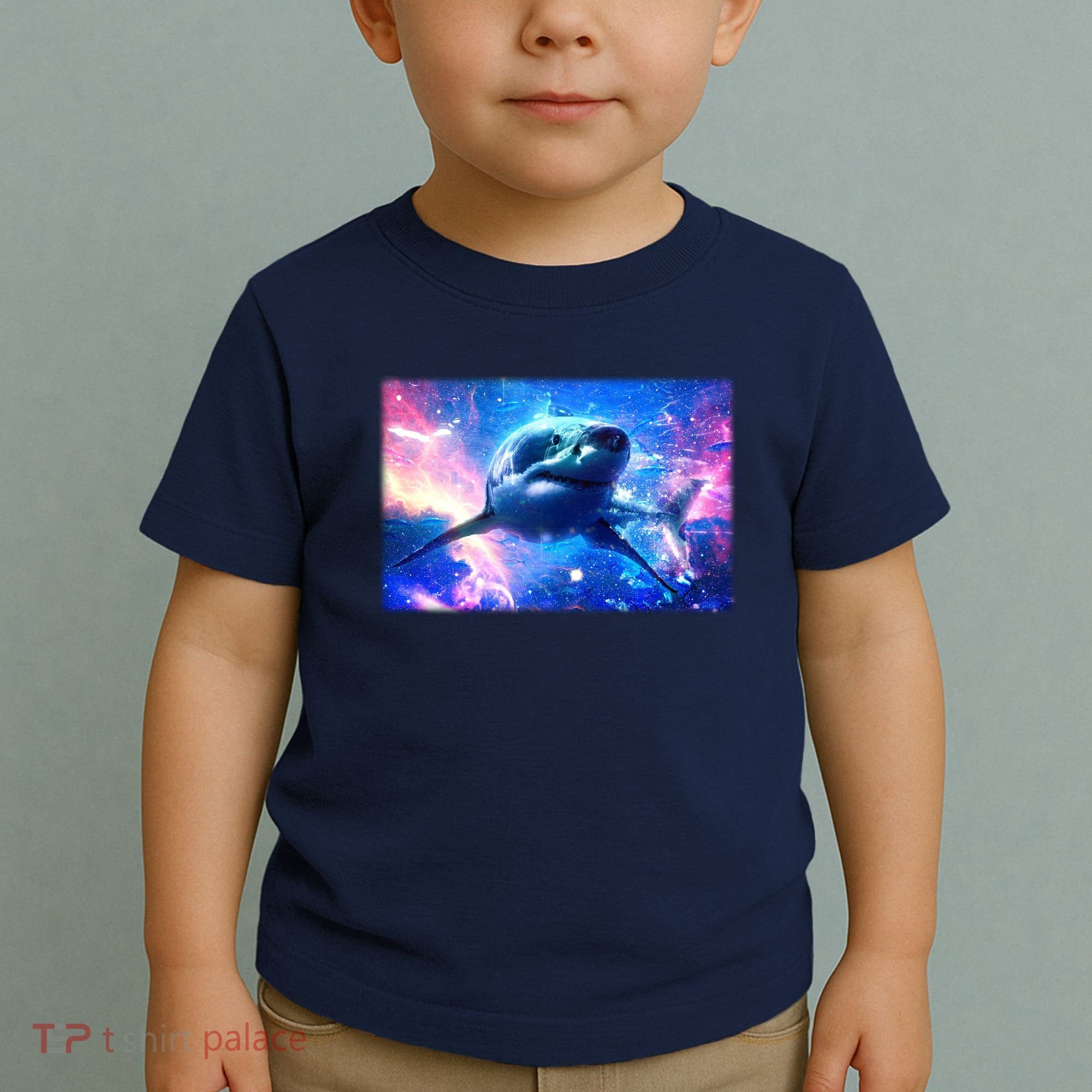 Space Galaxy Shark In Sea Ocean Of Stars Toddler T-Shirt