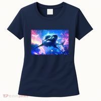Space Galaxy Shark In Sea Ocean Of Stars Women's T-Shirt thumb 0
