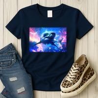 Space Galaxy Shark In Sea Ocean Of Stars Women's T-Shirt thumb 3