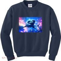 Space Galaxy Shark In Sea Ocean Of Stars Kids Sweatshirt thumb 0