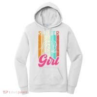 Surfer Girl Surfboard Women Surf Ocean Retro Surfing Women's Hoodie thumb 0