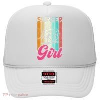 Surfer Girl Surfboard Women Surf Ocean Retro Surfing Hat thumb 0