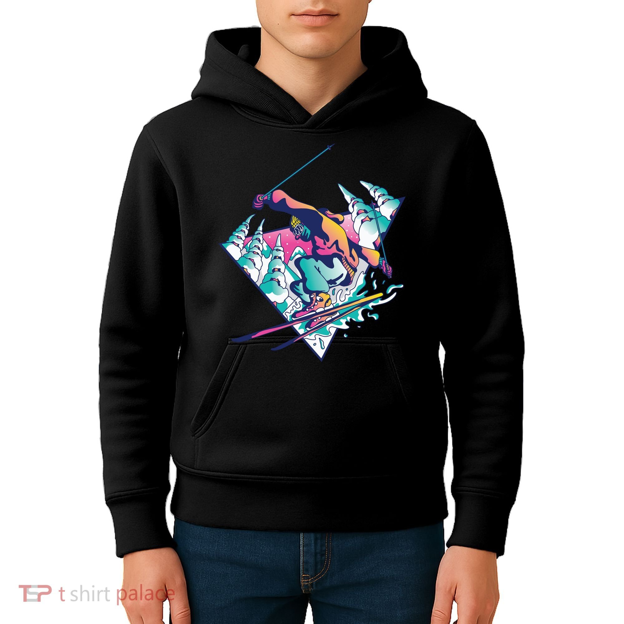 Ski Guy Kids Hoodie