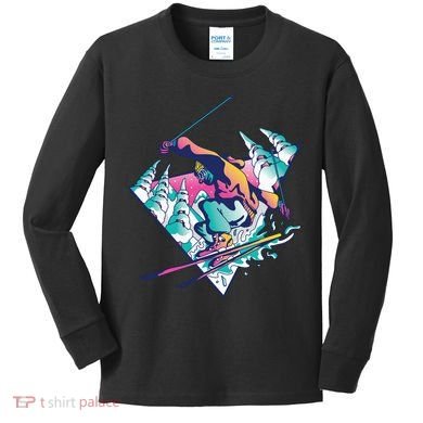 Ski Guy Kids Long Sleeve Shirt