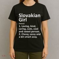 SLOVAKIAN GIRL SLOVAKIA Gift Funny Country Roots Descent T-Shirt thumb 4