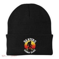 Skaters Gonna Skate Funny Bigfoot Roller Skater Skating Love Beanie thumb 0