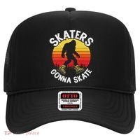 Skaters Gonna Skate Funny Bigfoot Roller Skater Skating Love Hat thumb 0