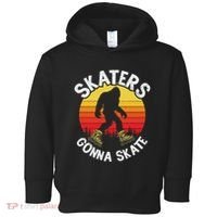 Skaters Gonna Skate Funny Bigfoot Roller Skater Skating Love Toddler Hoodie thumb 0