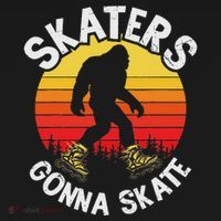 Skaters Gonna Skate Funny Bigfoot Roller Skater Skating Love Visor thumb 3