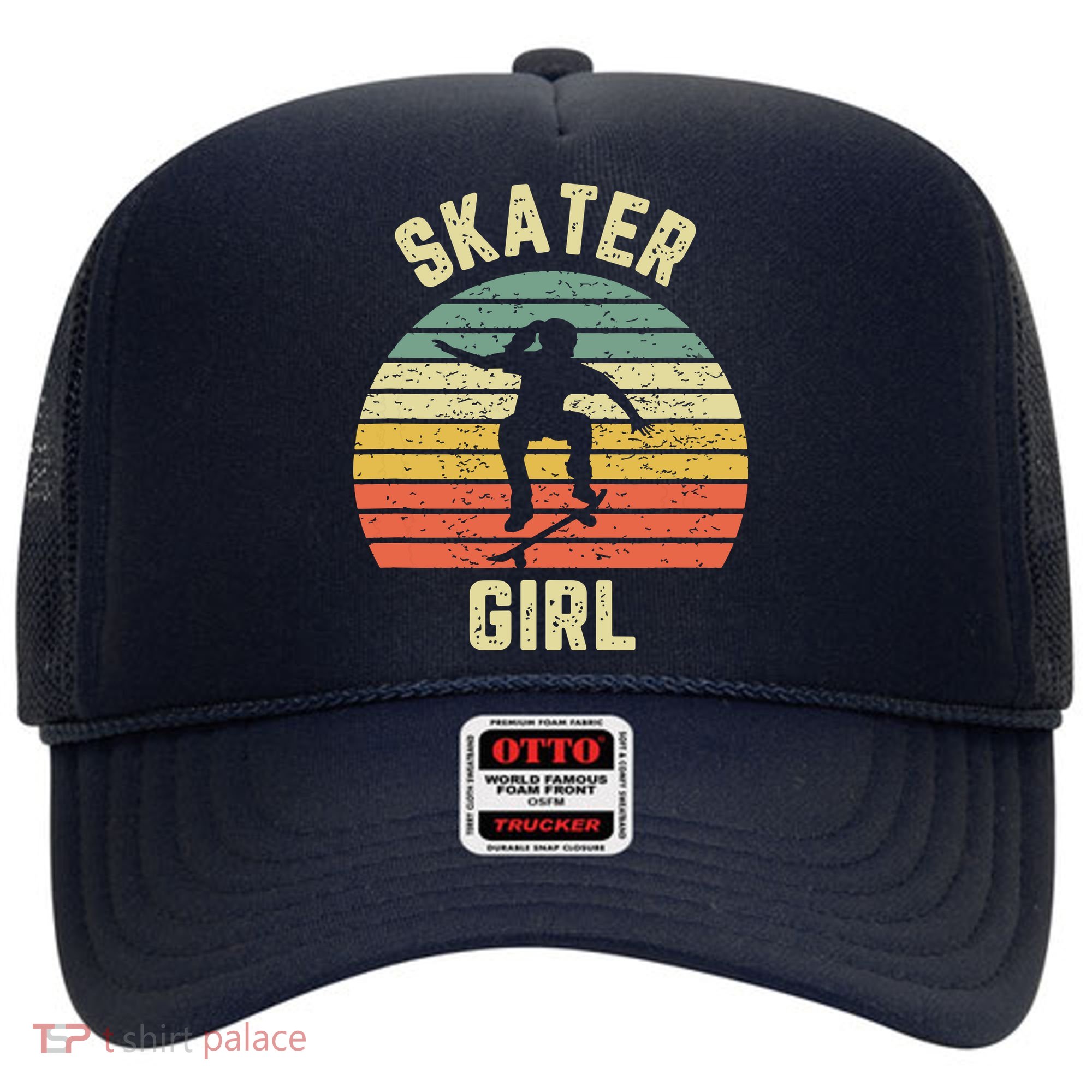 Skater Girl Skateboarder Girl Retro Skateboarding Gift Hat