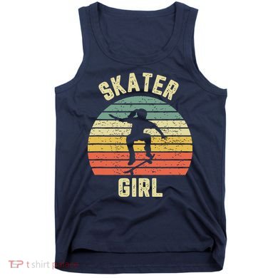 Skater Girl Skateboarder Girl Retro Skateboarding Gift Tank Top