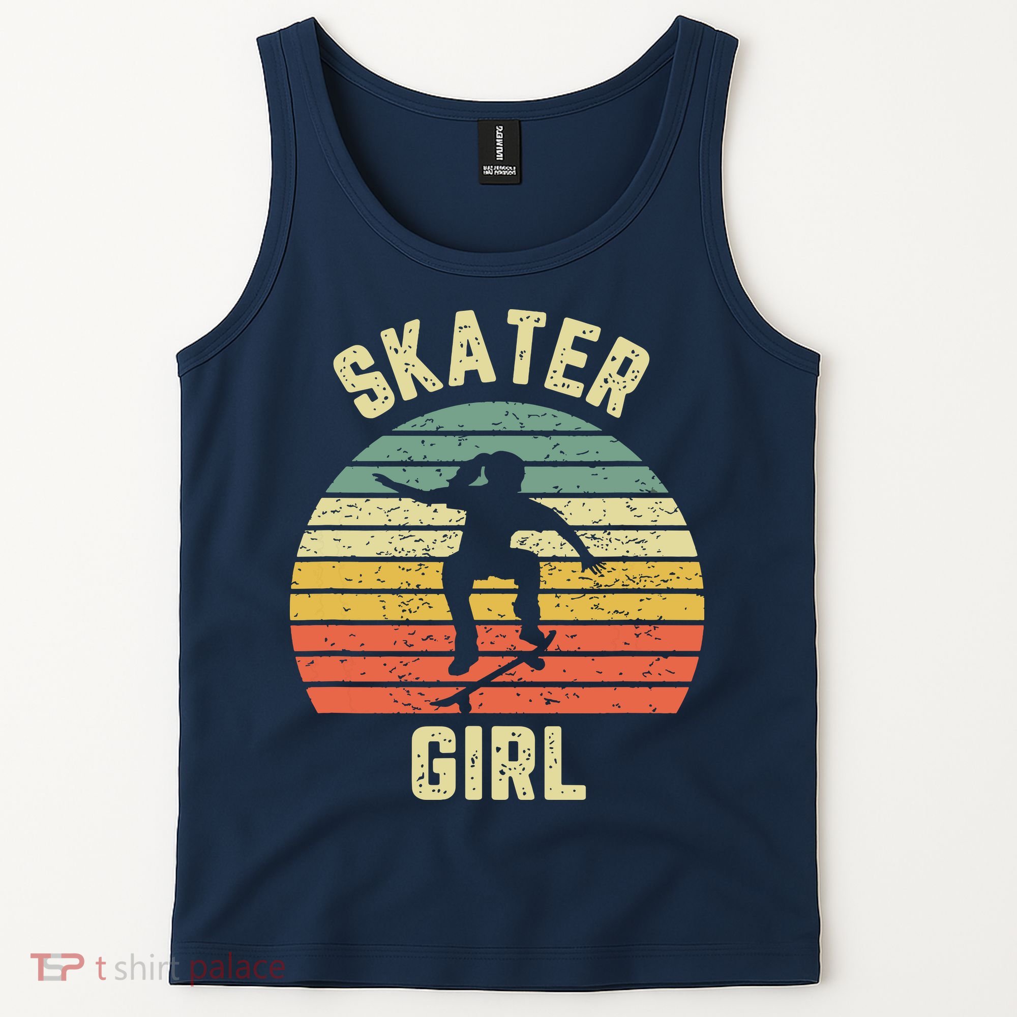 Skater Girl Skateboarder Girl Retro Skateboarding Gift Tank Top