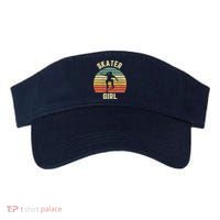 Skater Girl Skateboarder Girl Retro Skateboarding Gift Visor thumb 0